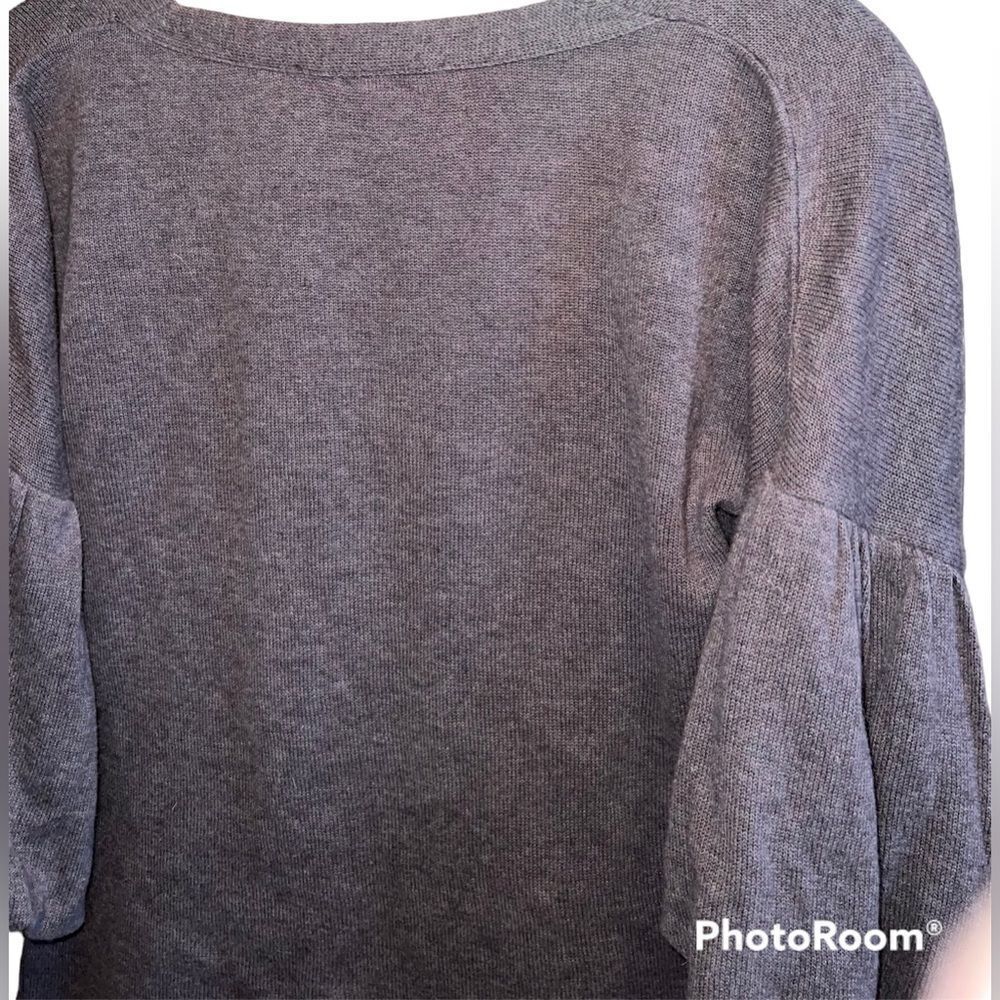 All cotton, elbow length bell sleeve sweater, unusual and sweet - Picture 3 of 9